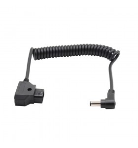 dc5.5*2.5mm angle male to d-tap male spring cable